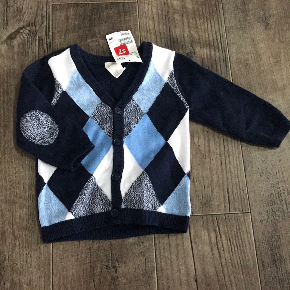 H&M argyle cardigan
